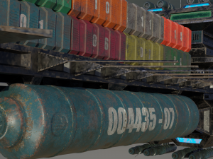 freighter arion class cargo vessel 3D Model