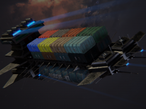 freighter arion class cargo vessel 3D Model
