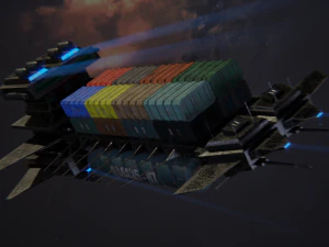 freighter arion class cargo vessel 3D Model