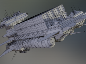 freighter arion class cargo vessel 3D Model