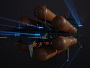freighter hyperion class tanker vessel 3D Модель