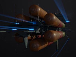 freighter hyperion class tanker vessel 3D Model