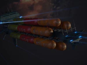 freighter hyperion class tanker vessel 3D Model