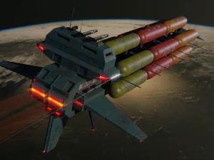 freighter hyperion class tanker vessel 3D Model