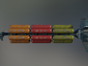 freighter hyperion class tanker vessel 3D Модель