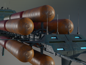 freighter hyperion class tanker vessel 3D Модель