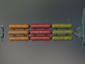 freighter hyperion class tanker vessel 3D Модель