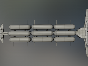 freighter hyperion class tanker vessel 3D Модель