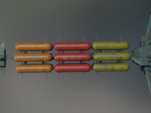 freighter hyperion class tanker vessel 3D Модель