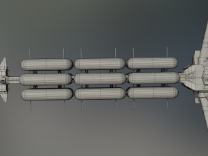 freighter hyperion class tanker vessel 3D Модель