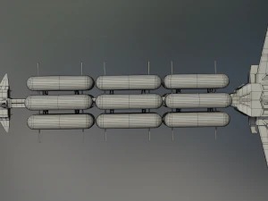freighter hyperion class tanker vessel 3D Model