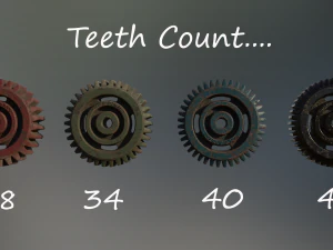 industrial gear set 01 3D Model