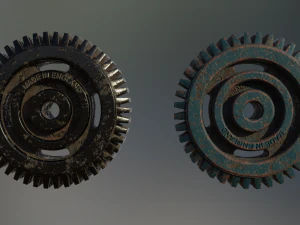 industrial gear set 01 3D Model
