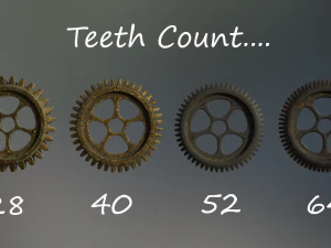 industrial gear set 02 3D Model