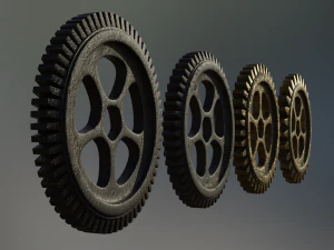industrial gear set 02 3D Model