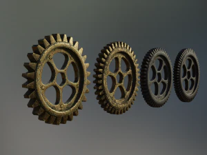 industrial gear set 02 3D Model