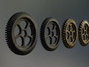 industrial gear set 02 3D Model