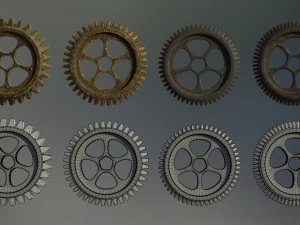 industrial gear set 02 3D Model