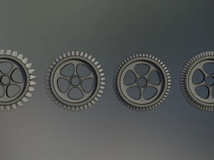 industrial gear set 02 3D Model