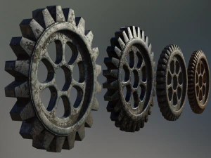 industrial gear set 03 3D Model