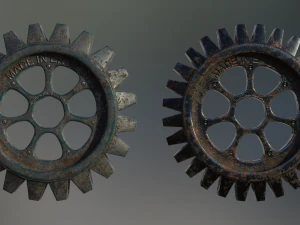 industrial gear set 03 3D Model