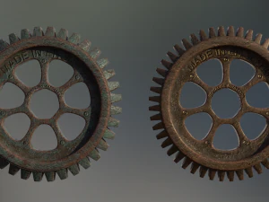 industrial gear set 03 3D Model