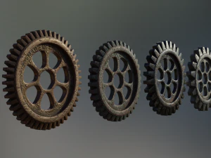 industrial gear set 03 3D Model
