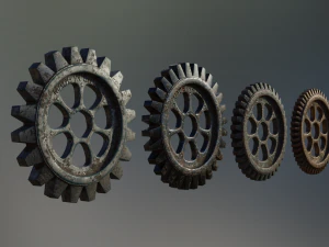industrial gear set 03 3D Model