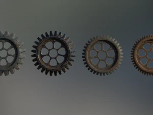 industrial gear set 03 3D Model