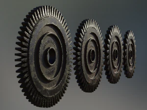 industrial gear set 04 3D Model