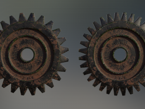 industrial gear set 04 3Dモデル