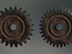 industrial gear set 04 3D Model