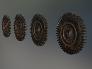 industrial gear set 04 3Dモデル