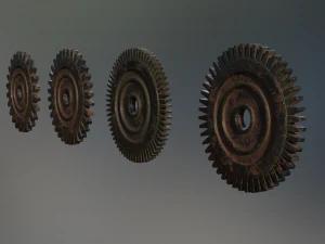 industrial gear set 04 3D Model