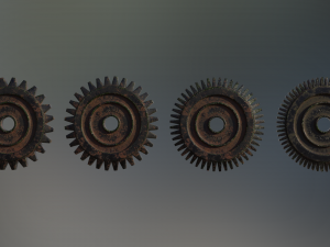 industrial gear set 04 3Dモデル