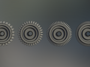 industrial gear set 04 3Dモデル