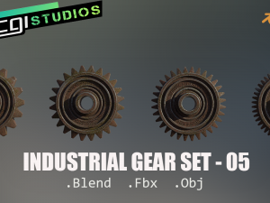 industrial gear set 05 3D मॉडल