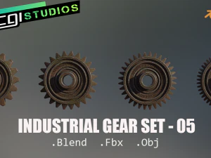 комплект промышленного оборудования 05 3D Модель