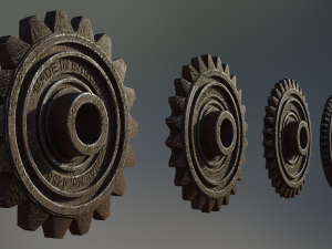 industrial gear set 05 3Dモデル