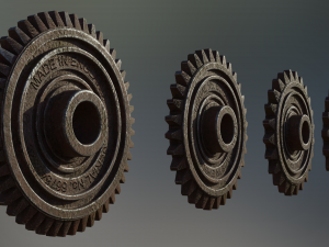 industrial gear set 05 3Dモデル