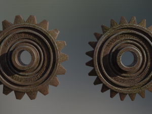 industrial gear set 05 3Dモデル