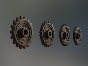 industrial gear set 05 3Dモデル