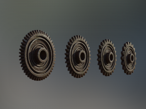 industrial gear set 05 3Dモデル