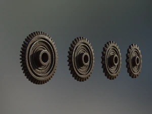 industrial gear set 05 3D Model