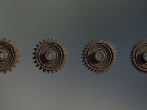 industrial gear set 05 3Dモデル