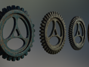 industrial gear set 06 Modelo 3D