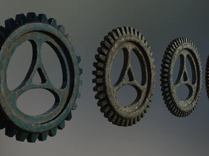 industrial gear set 06 3D Model