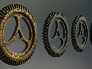 industrial gear set 06 3D Model