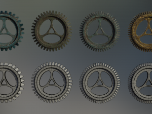 industrial gear set 06 Modelo 3D