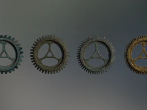 industrial gear set 06 3D Model